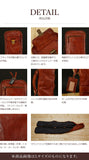 Highest grade bamboo sword bag made of all leather L size (for 4 pieces) Vintage brown Tuscan calf leather used (made of cowhide) Kendo armor bag kendo leather Italy genuine leather brown DAVID SCAPARRA MADE IN ITALY