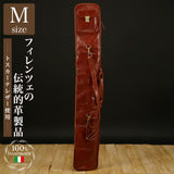 Highest grade bamboo sword bag made of all leather M size (for 3 pieces) Black Tuscan calf leather with grain (made of cowhide) Kendo bamboo sword bag kendo leather Italy Genuine leather DAVID SCAPARRA MADE IN ITALY