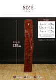 Highest grade bamboo sword bag made of all leather L size (for 4 pieces) Brown Tuscan calf leather used (made of cowhide) Kendo bamboo sword bag kendo leather Italy Genuine leather Brown DAVID SCAPARRA MADE IN ITALY