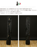 Highest grade bamboo sword bag made of all leather S size (for 2 pieces) Black Tuscan calf leather with grain (made of cowhide) Kendo bamboo sword bag kendo leather Italy genuine leather DAVID SCAPARRA MADE IN ITALY