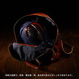 【完全受注生産】最高級防具袋（ボストン型）トスカーナ・カーフレザー使用（牛革）剣道 防具袋 kendo レザー フィレンツェ伝統 手づくり革工房 イタリア製 本革 ブラウン MADE IN ITALY