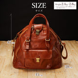 【完全受注生産】最高級防具袋（ボストン型）トスカーナ・カーフレザー使用（牛革）剣道 防具袋 kendo レザー フィレンツェ伝統 手づくり革工房 イタリア製 本革 ブラウン MADE IN ITALY