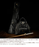 Finest all-leather armor bag (Boston type) with grained black Tuscan calf leather (made of cowhide) Kendo armor bag kendo leather Italian genuine leather brown DAVID SCAPARRA MADE IN ITALY