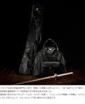 Highest grade bamboo sword bag made of all leather M size (for 3 pieces) Black Tuscan calf leather with grain (made of cowhide) Kendo bamboo sword bag kendo leather Italy Genuine leather DAVID SCAPARRA MADE IN ITALY