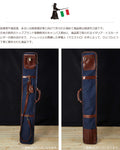 帆布製最高級竹刀袋 Lサイズ（4本用） 倉敷帆布 トスカーナ・カーフレザー使用（牛革製）剣道 竹刀袋 kendo レザー フィレンツェ伝統 手づくり革工房 イタリア製 本革 MADE IN ITALY